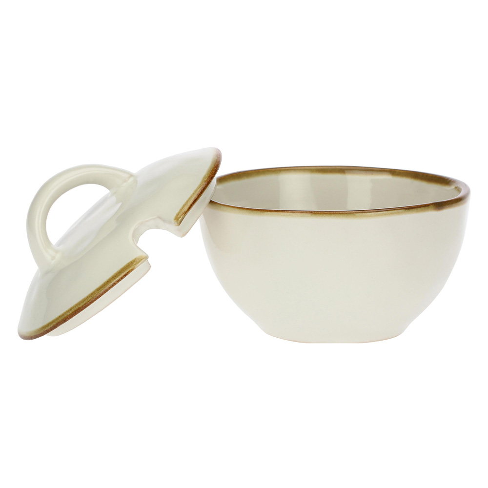 Цукорниця Rose&Tulipani Milano CONCERTO AVORIO, керамограніт, кремовий, 250 мл