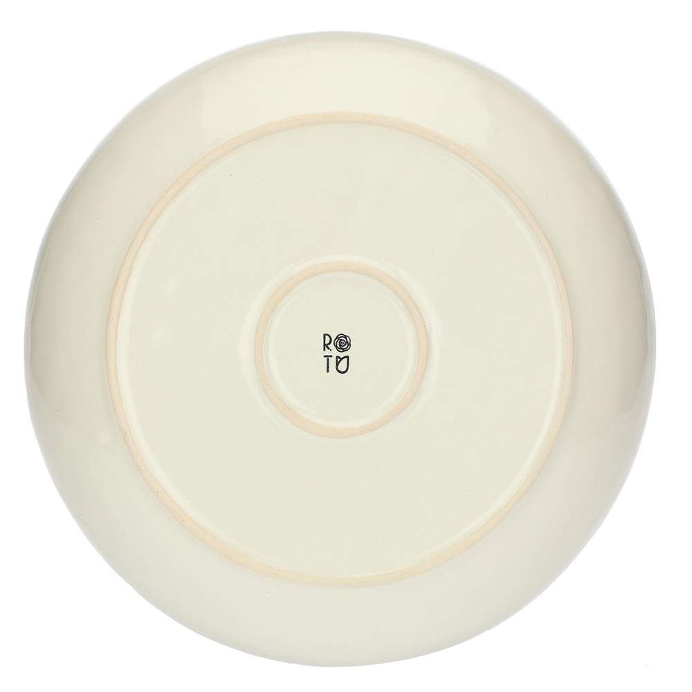 Блюдо сервірувальне кругле Rose&Tulipani Milano CONCERTO AVORIO, керамограніт, кремовий, діам. 30 см