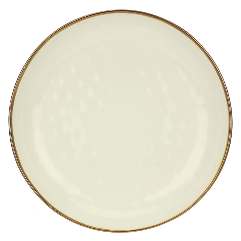 Блюдо сервірувальне кругле Rose&Tulipani Milano CONCERTO AVORIO, керамограніт, кремовий, діам. 30 см