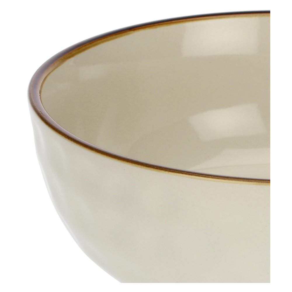 Миска для салата Rose&Tulipani Milano CONCERTO AVORIO, керамогранит, кремовый, диам. 20 см