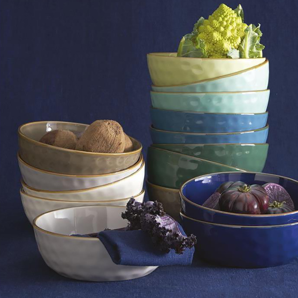 Миска для салата Rose&Tulipani Milano CONCERTO AVORIO, керамогранит, кремовый, диам. 20 см