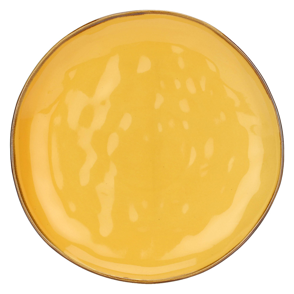 Тарілка обідня Rose&Tulipani Milano CONCERTO OCRA, керамограніт, охра, діам. 27 см