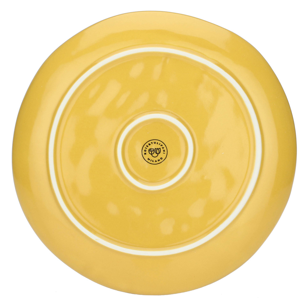 Тарелка для салата Rose&Tulipani Milano CONCERTO OCRA, керамогранит, охра, диам. 20 см