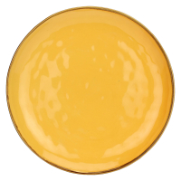 Блюдо сервірувальне кругле Rose&Tulipani Milano CONCERTO OCRA, керамограніт, охра, діам. 32 см