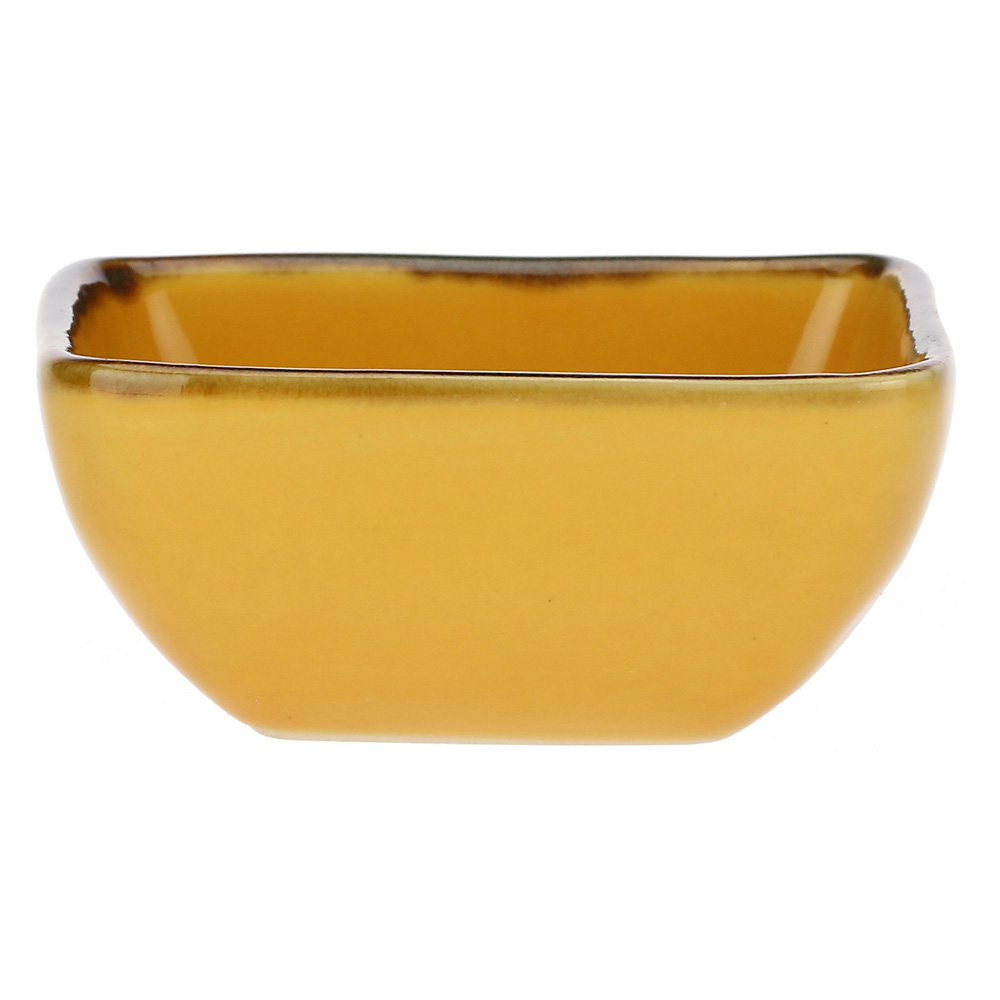 Мисочка Rose&Tulipani Milano CONCERTO OCRA, керамогранит, охра, 8 х 8 см