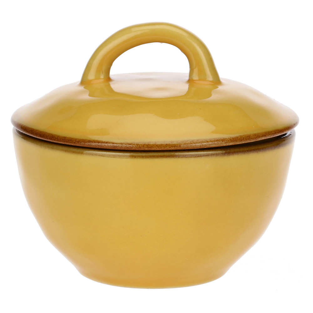 Сахарница Rose&Tulipani Milano CONCERTO OCRA, керамогранит, охра, 250 мл