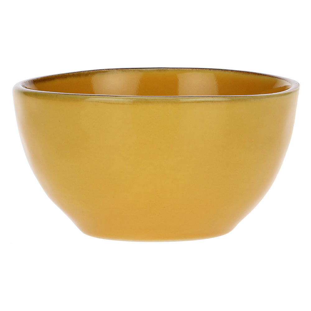 Мисочка для фруктів Rose&Tulipani Milano CONCERTO OCRA, керамограніт, охра, діам. 11 см