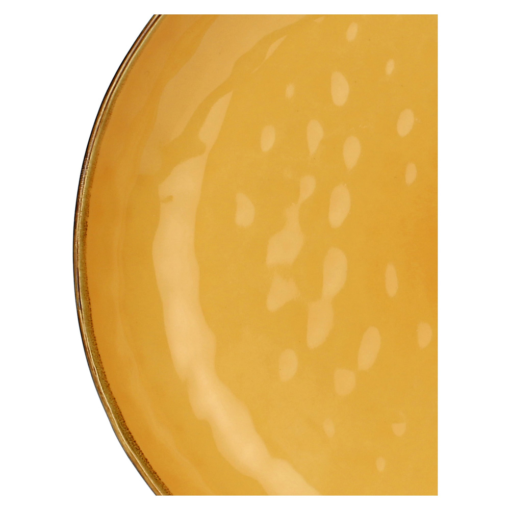 Блюдо сервірувальне кругле Rose&Tulipani Milano CONCERTO OCRA, керамограніт, охра, діам. 30 см