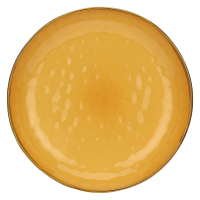 Блюдо сервірувальне кругле Rose&Tulipani Milano CONCERTO OCRA, керамограніт, охра, діам. 30 см