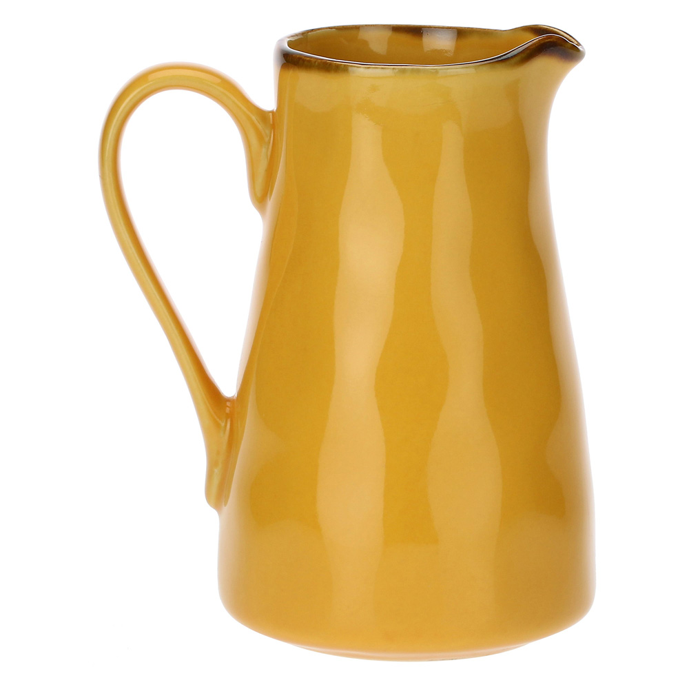 Кувшин Rose&Tulipani Milano CONCERTO OCRA, керамогранит, охра, 600 мл
