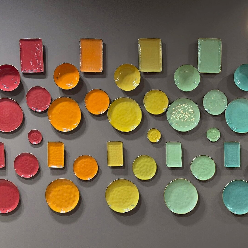 Блюдо сервірувальне прямокутне Rose&Tulipani Milano CONCERTO OCRA, керамограніт, охра, 32 х 8 см