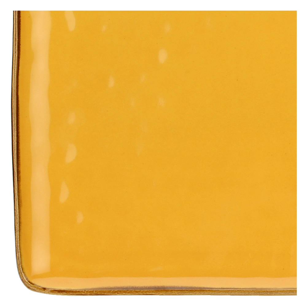 Блюдо сервірувальне прямокутне Rose&Tulipani Milano CONCERTO OCRA, керамограніт, охра, 36 х 26,5 см