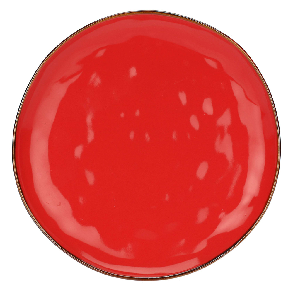 Тарілка обідня Rose&Tulipani Milano CONCERTO CORALLO, керамограніт, корал, діам. 27 см