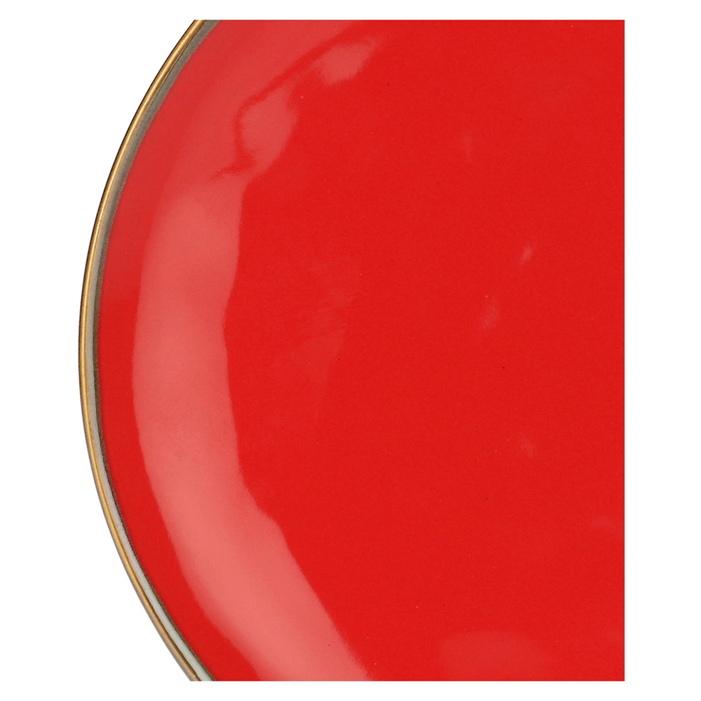 Тарілка для салату Rose&Tulipani Milano CONCERTO CORALLO, керамограніт, корал, діам. 20 см