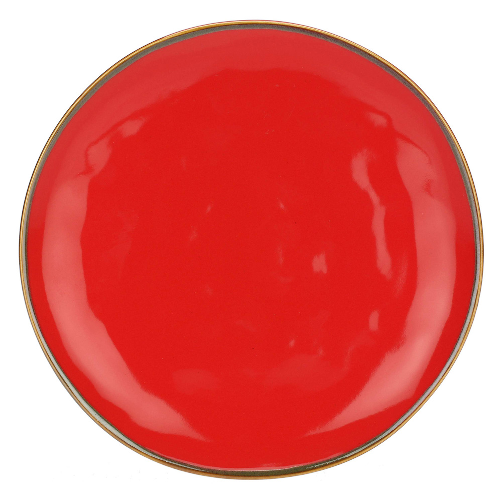 Тарілка для салату Rose&Tulipani Milano CONCERTO CORALLO, керамограніт, корал, діам. 20 см