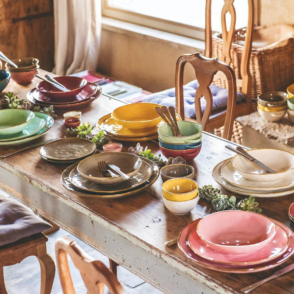 Миска для салату Rose&Tulipani Milano CONCERTO CORALLO, керамограніт, корал, діам. 26 см