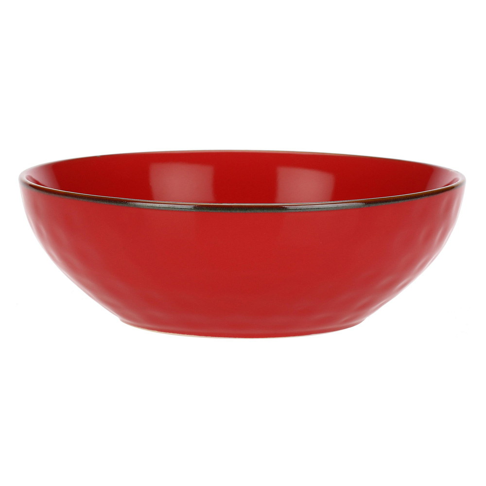 Миска для салата Rose&Tulipani Milano CONCERTO CORALLO, керамогранит, коралл, диам. 26 см