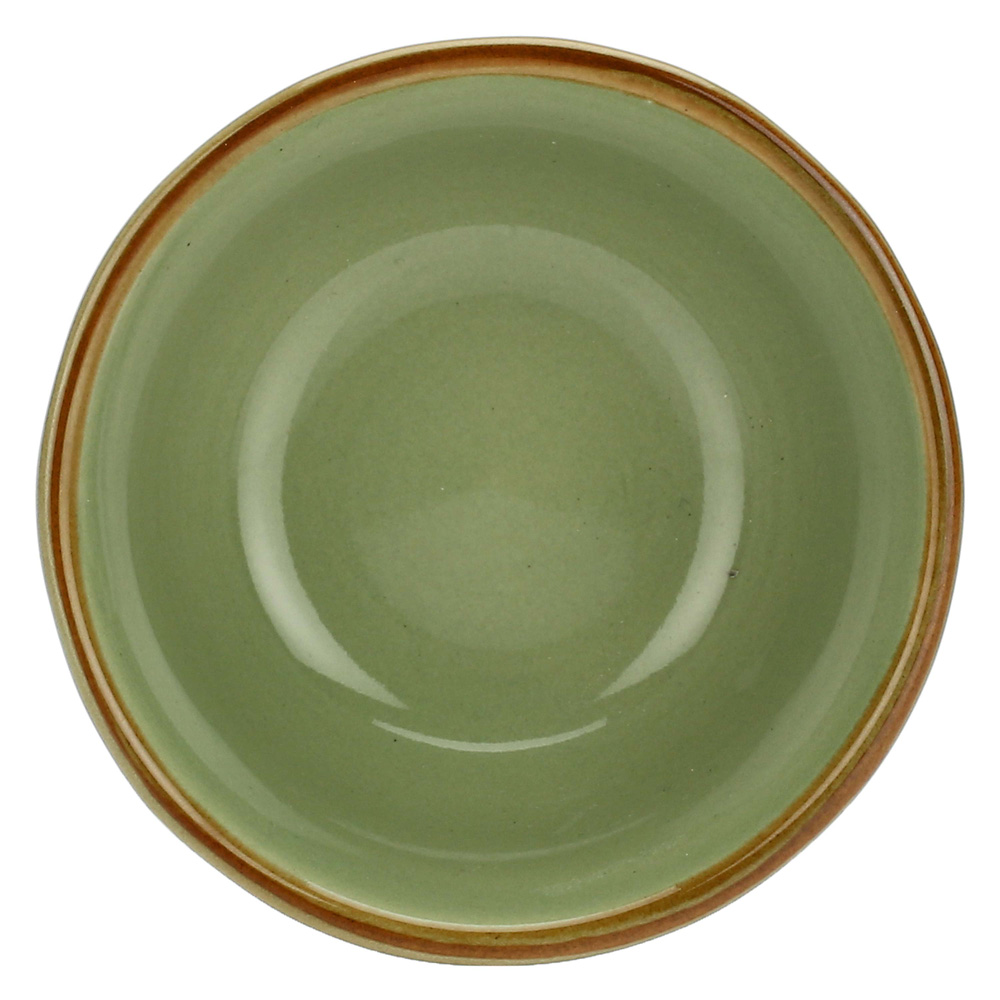 Мисочка Rose&Tulipani Milano CONCERTO VERDE OLIVA, керамогранит, олива, диам. 7 см