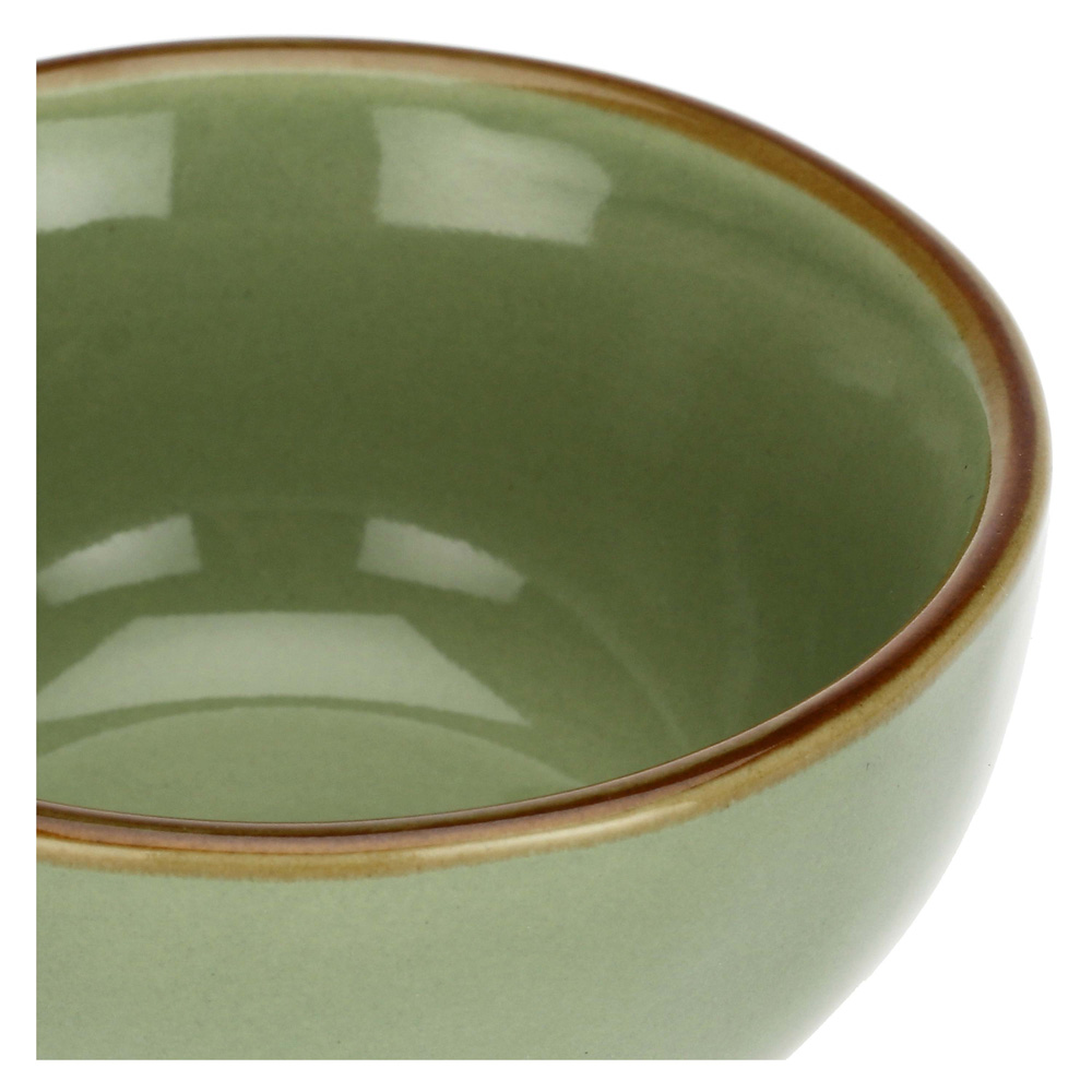 Мисочка Rose&Tulipani Milano CONCERTO VERDE OLIVA, керамогранит, олива, диам. 7 см