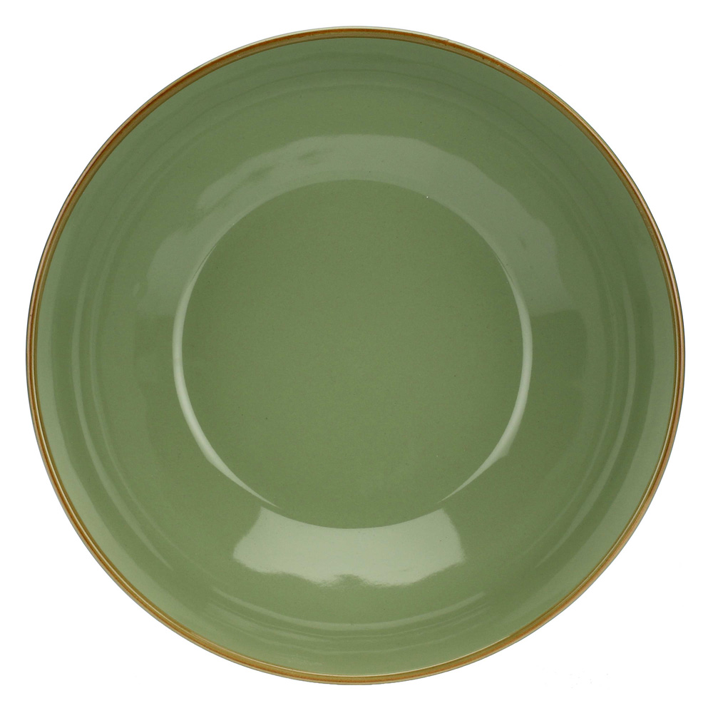 Миска для салата Rose&Tulipani Milano CONCERTO VERDE OLIVA, керамогранит, олива, диам. 26 см