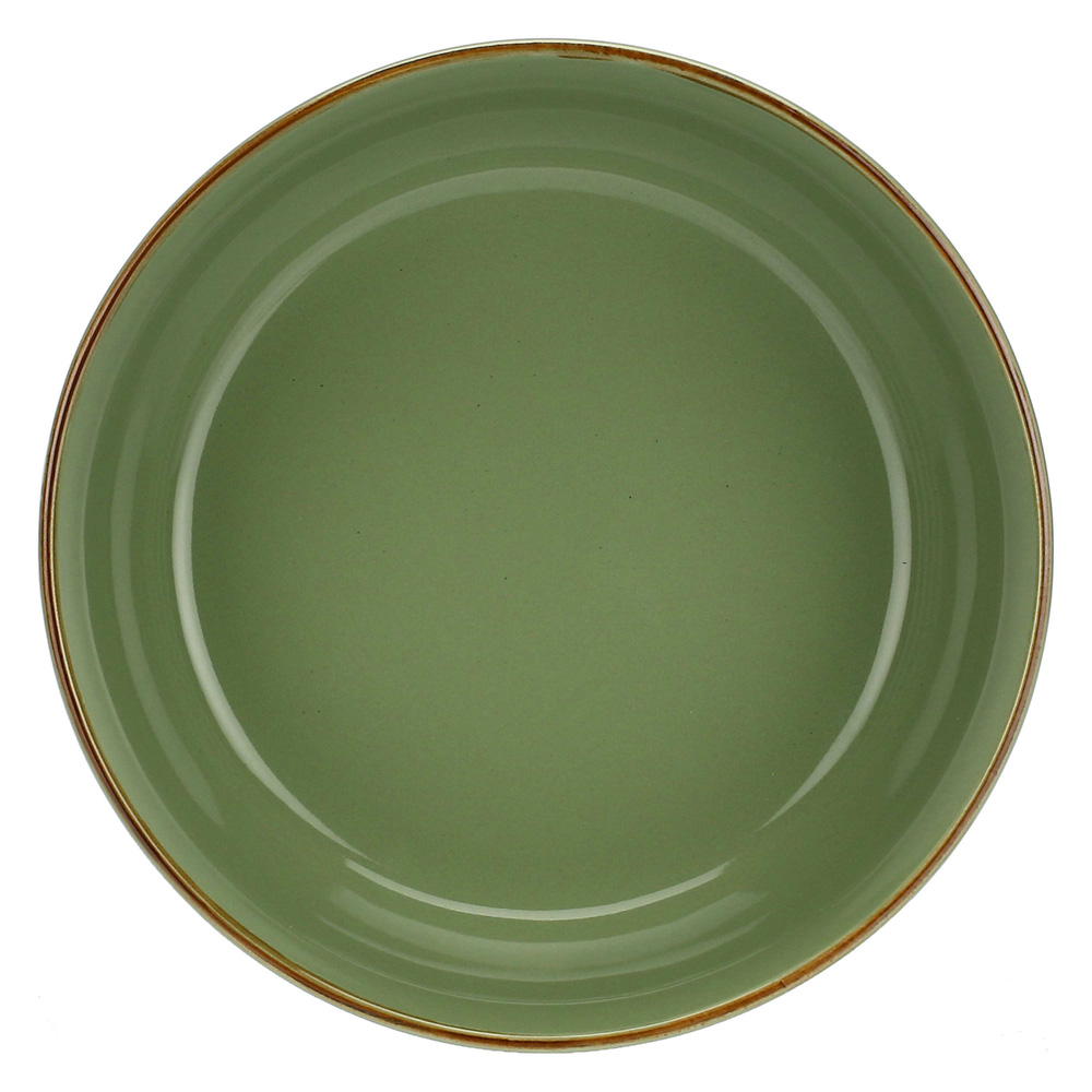 Миска для салату Rose&Tulipani Milano CONCERTO VERDE OLIVA, керамограніт, олива, діам. 20 см