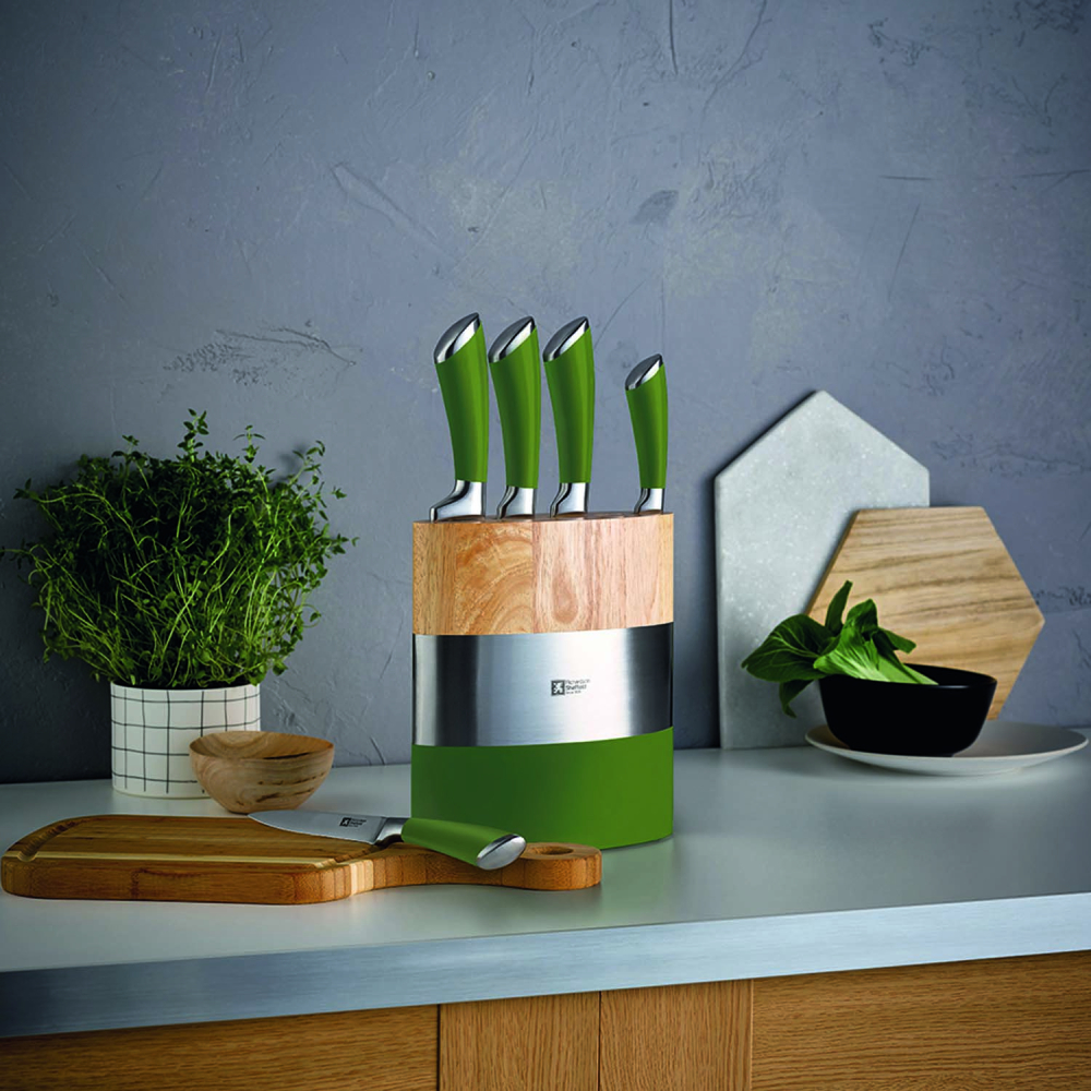 Набор ножей Richardson Sheffield Fusion, зеленые, 5 пр.