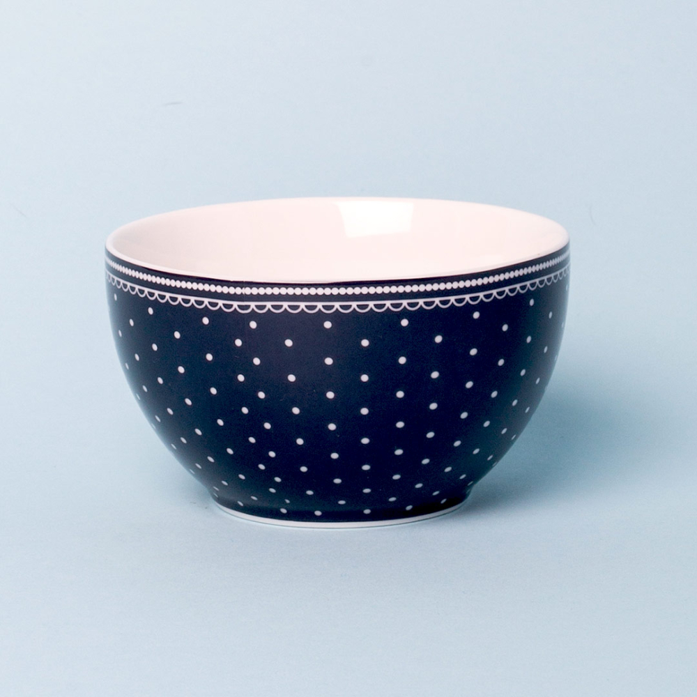 Мисочка Katie Alice VINTAGE INDIGO Gingham, фарфор, диам. 5,5 см, 180 мл