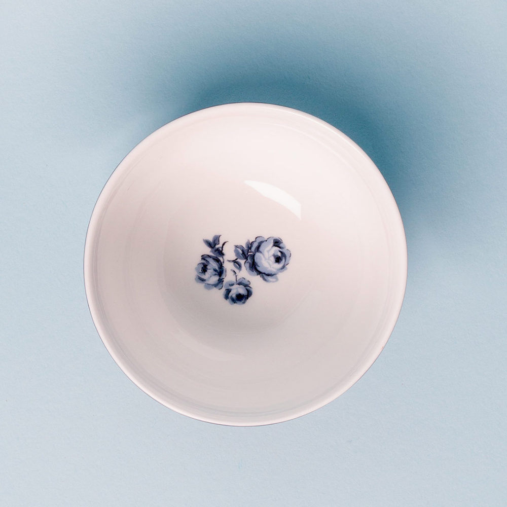 Мисочка Katie Alice VINTAGE INDIGO Gingham, фарфор, диам. 5,5 см, 180 мл