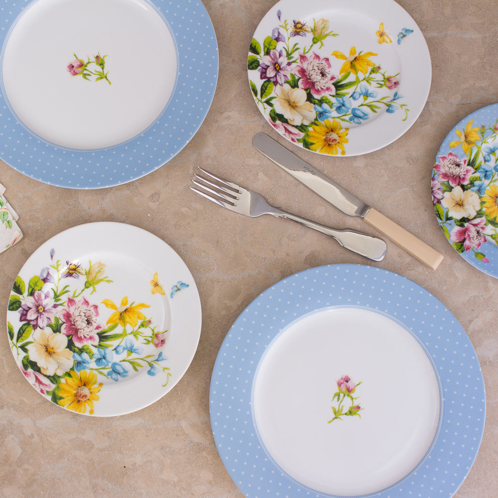 Тарілка десертна Katie Alice ENGLISH GARDEN Blue Spot, порцеляна, діам. 19 см