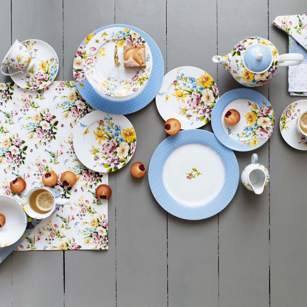 Тарілка десертна Katie Alice ENGLISH GARDEN Blue Spot, порцеляна, діам. 19 см