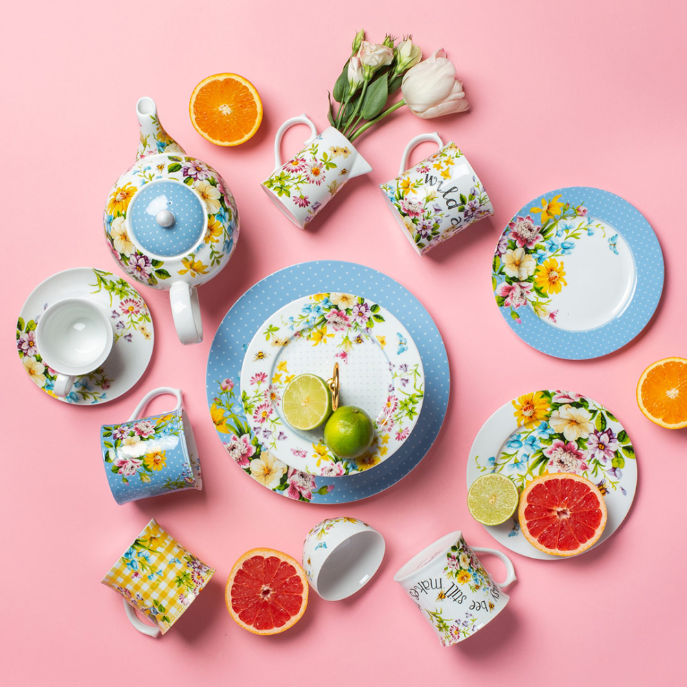 Тарілка десертна Katie Alice ENGLISH GARDEN Blue Spot, порцеляна, діам. 19 см