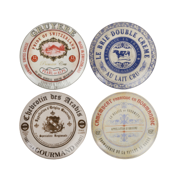 Набор тарелок для сыра CreativeTops GOURMET CHEESE, диам. 19 см, 4 шт.