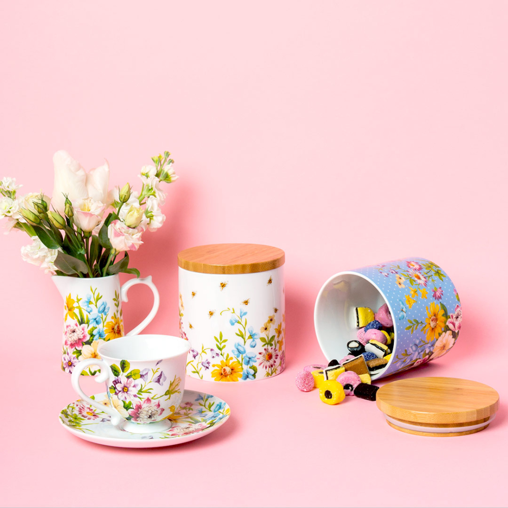 Банка для хранения Katie Alice ENGLISH GARDEN Blue, фарфор, 1000 мл