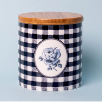 Банка для хранения Katie Alice VINTAGE INDIGO Gingham, фарфор, 1000 мл