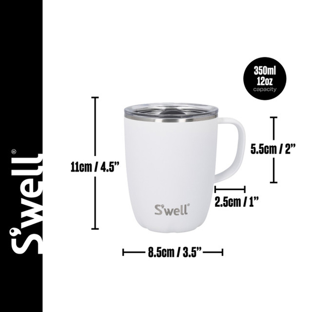 Термокружка для чая S'well MOONSTONE, белая, 350 мл