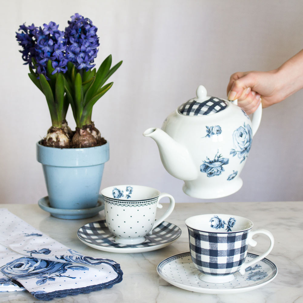 Чайник заварювальний Katie Alice VINTAGE INDIGO, порцеляна, 1200 мл