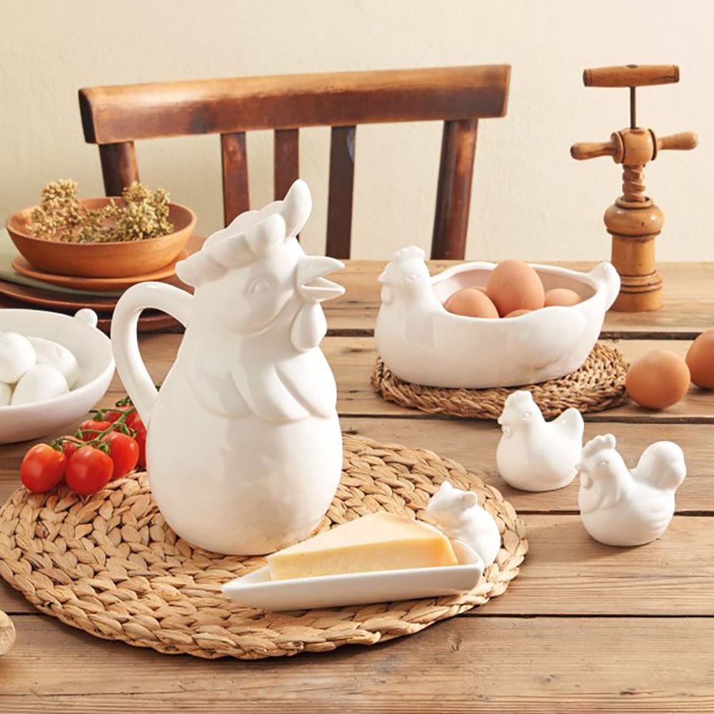 Миска для яиц La Porcellana Bianca FATTORIA, "курица", фарфор, 21,5 х 14 х 11 см
