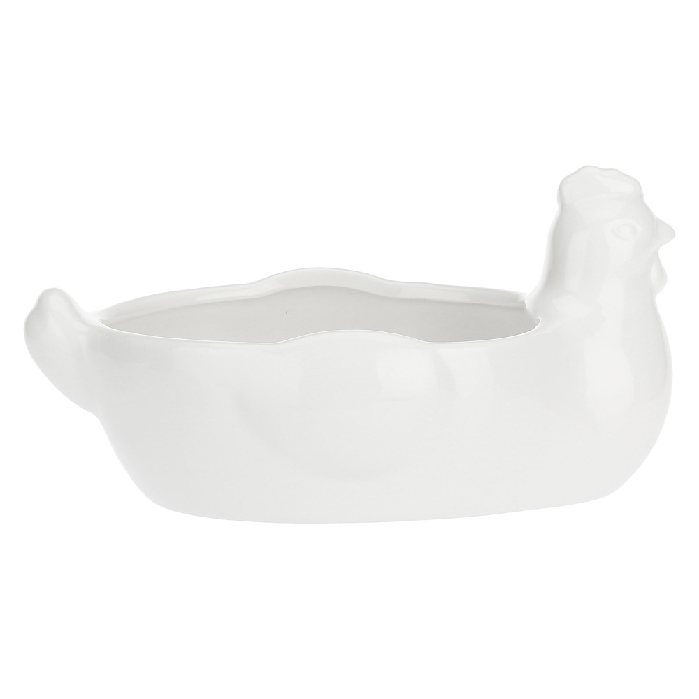 Миска для яєць La Porcellana Bianca FATTORIA, "курка", порцеляна, 21,5 х 14 х 11 см