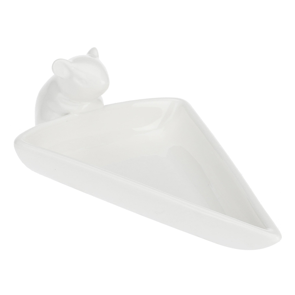 Тарілка сервірувальна La Porcellana Bianca FATTORIA, "миша", порцеляна, 20,5 х 12 х 5,5 см