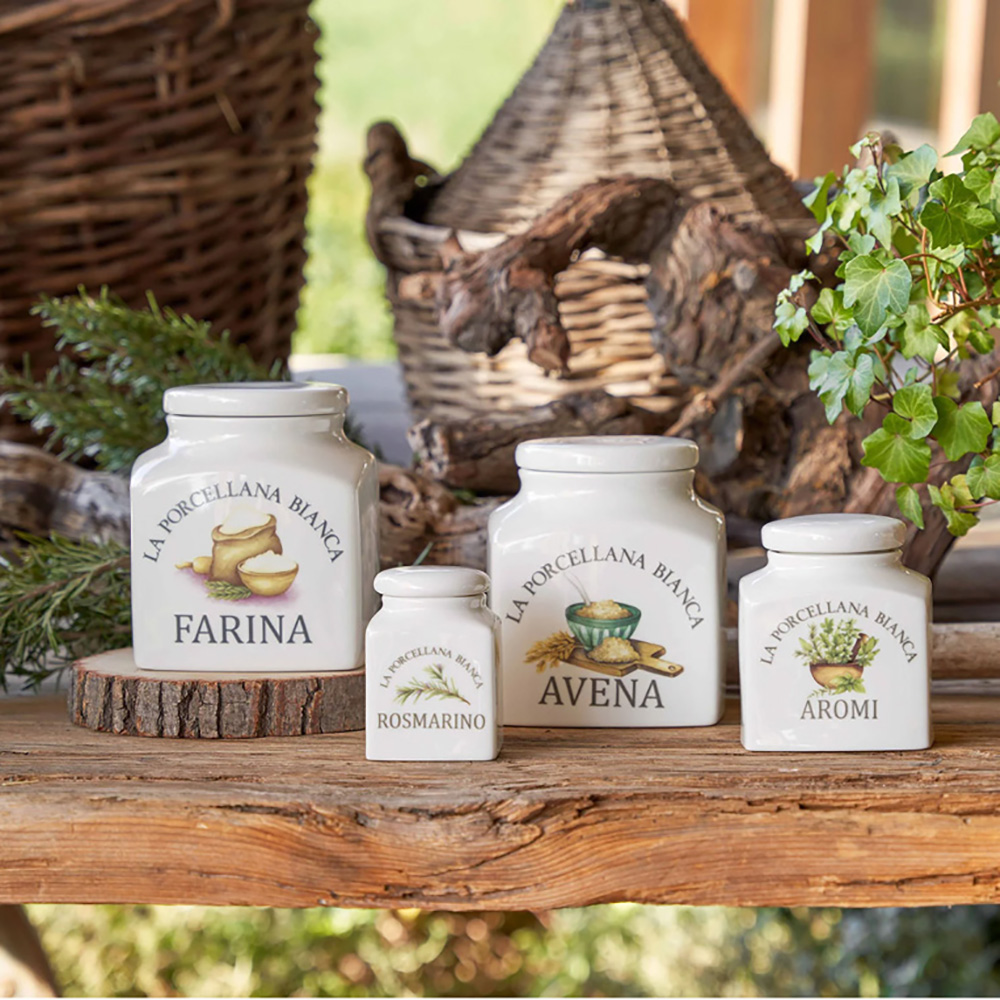 Банка для душистых трав La Porcellana Bianca CONSERVA, фарфор, 500 мл