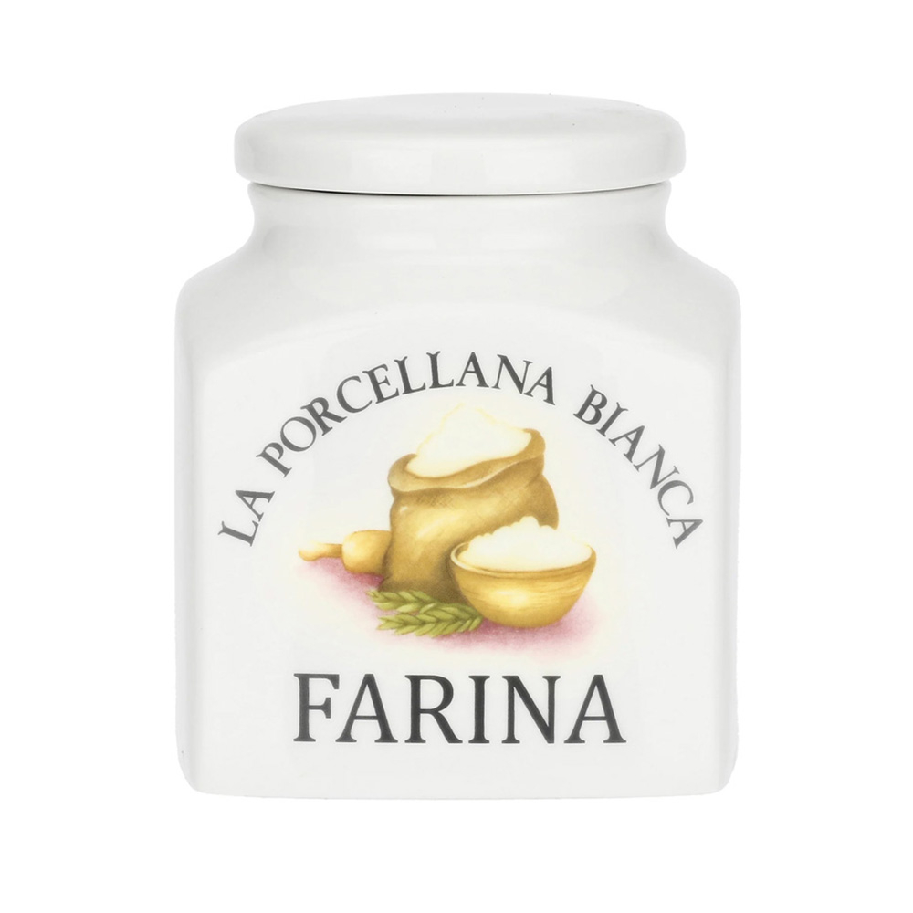 Банка для борошна La Porcellana Bianca CONSERVA, порцеляна, 1,1 л