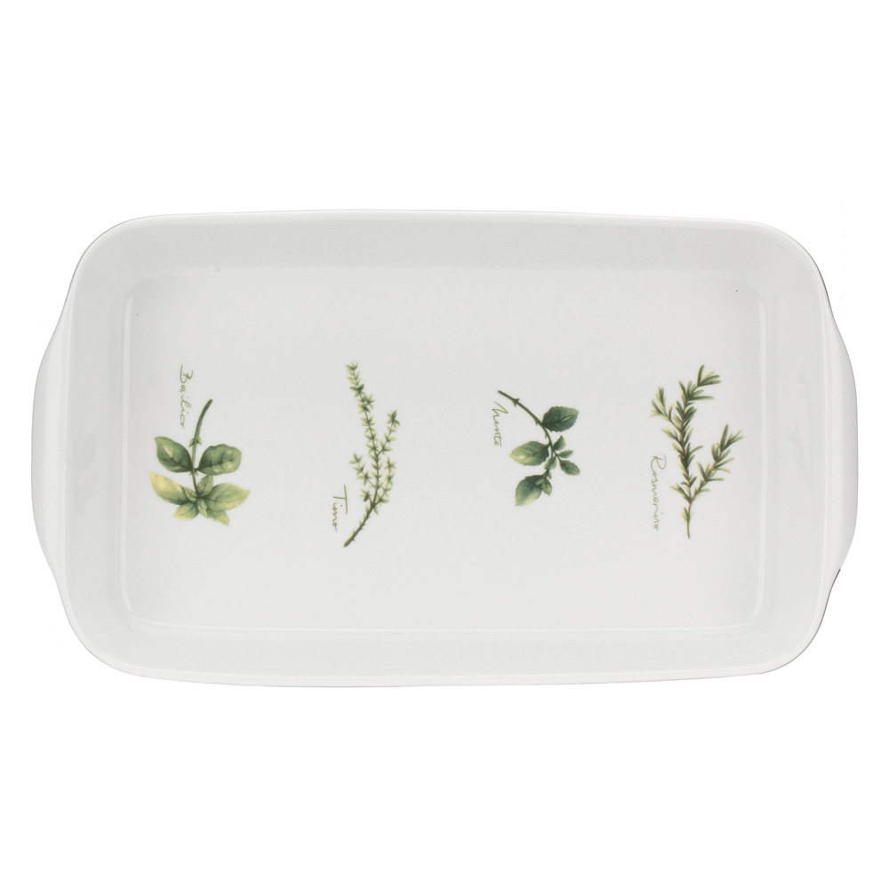 Форма для запекания прямоугольная La Porcellana Bianca COLTIVIA, фарфор, 39,5 х 23,5 х 6 см