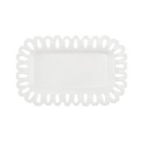 Блюдо прямоугольное La Porcellana Bianca GIULIETTA, фарфор, 20 х 13 см