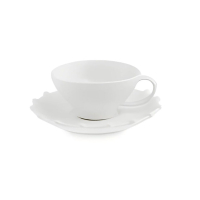 Чашка для кофе с блюдцем La Porcellana Bianca ROMEO, фарфор, 90 мл