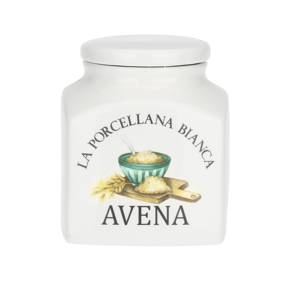 Банка для вівсяних пластівців La Porcellana Bianca CONSERVA, порцеляна, 1,1 л
