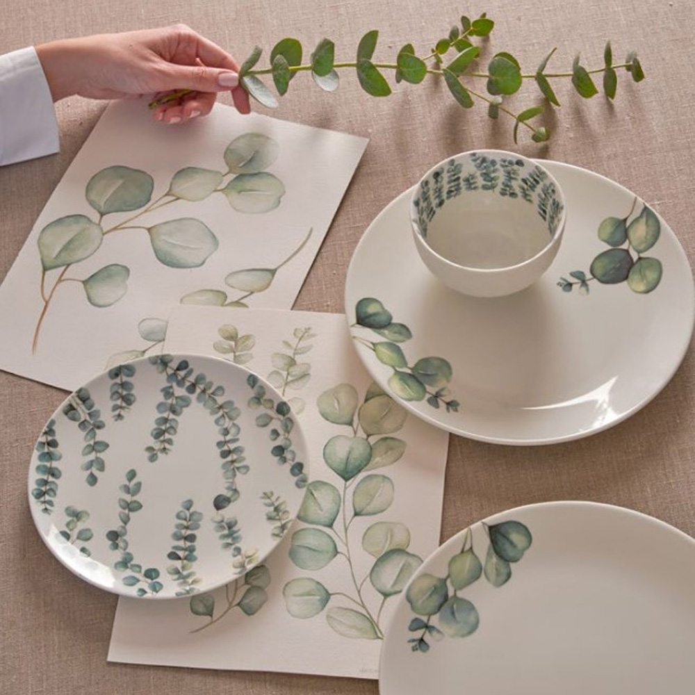 Тарілка для салату La Porcellana Bianca SEMPREVERDE, порцеляна, діам. 21 см