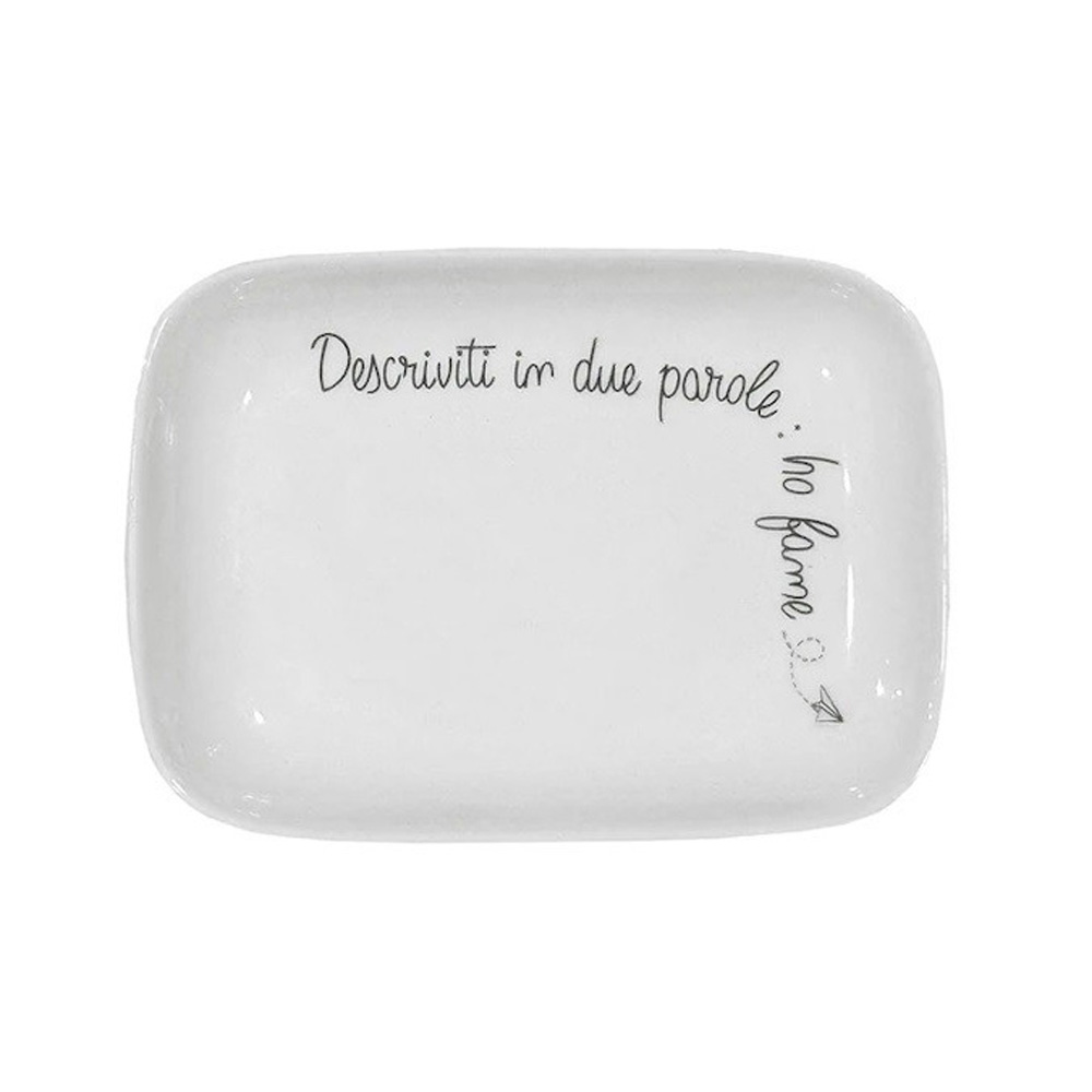 Піднос прямокутний La Porcellana Bianca GLI ONESTI, порцеляна, 15 х 10 см