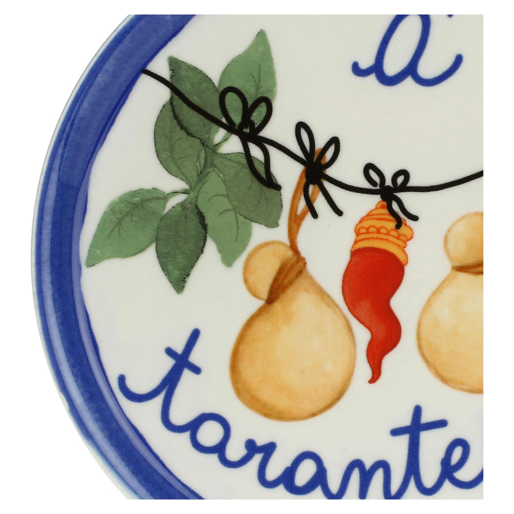 Блюдо для пиццы круглое Rose&Tulipani Milano AUMM NAPOLI, фарфор, диам. 31 см