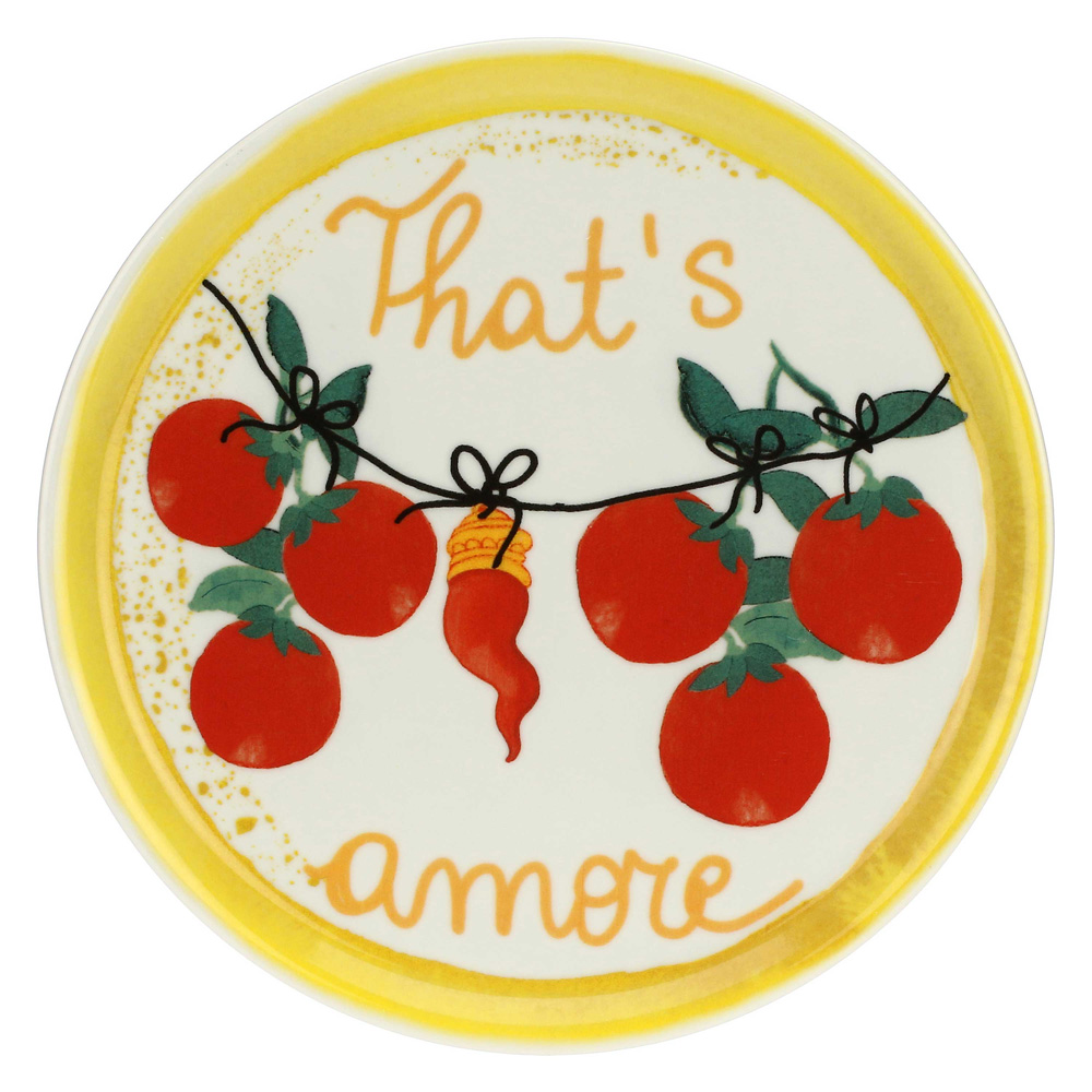 Блюдо для піци кругле Rose&Tulipani Milano AUMM THAT'S AMORE, порцеляна, діам. 31 см