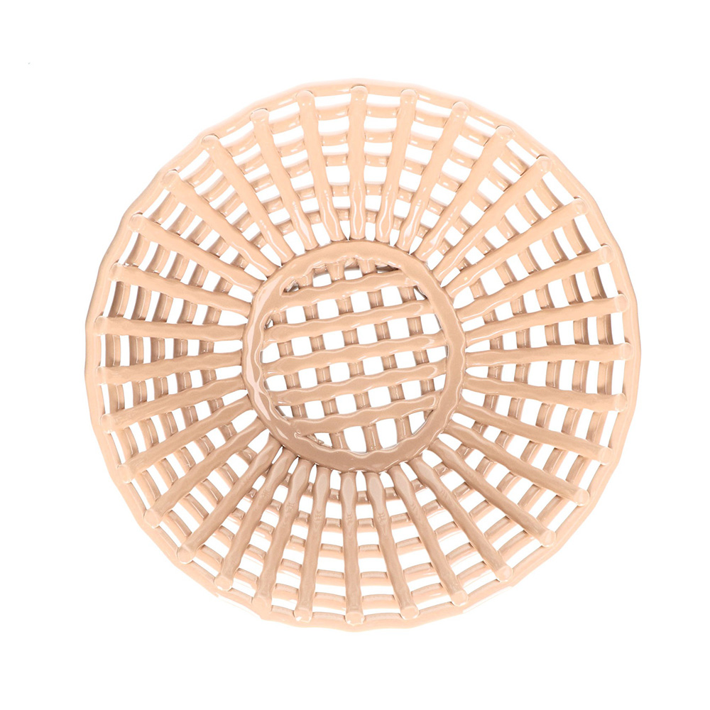 Корзина круглая Rituali Domestici CATTURATA, керамика, бежевая, диам. 36 см, выс. 13 см